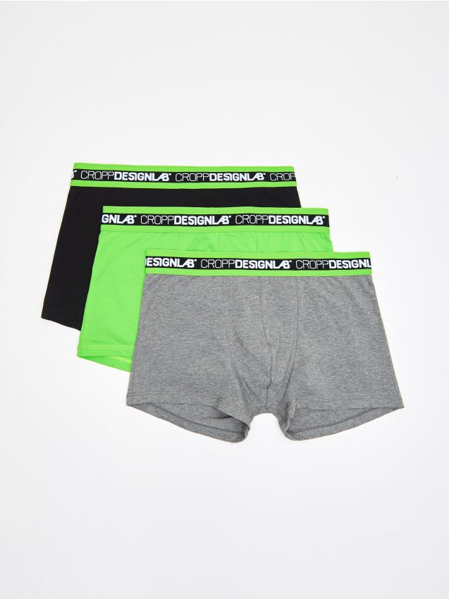 3 pack boxer shorts - green - UZ903-71X - CROPP