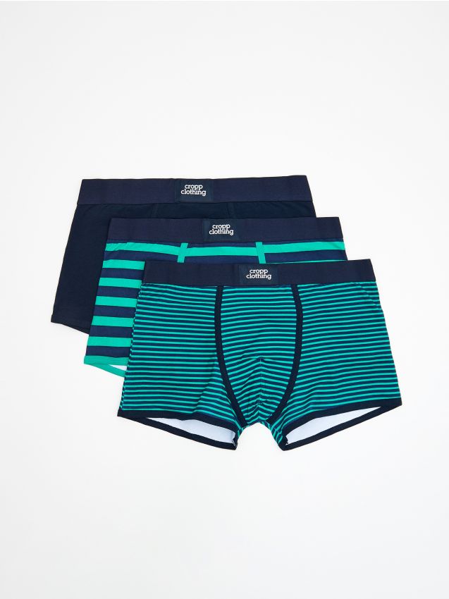 3 pack boxer shorts - turquoise - UZ906-66X - CROPP