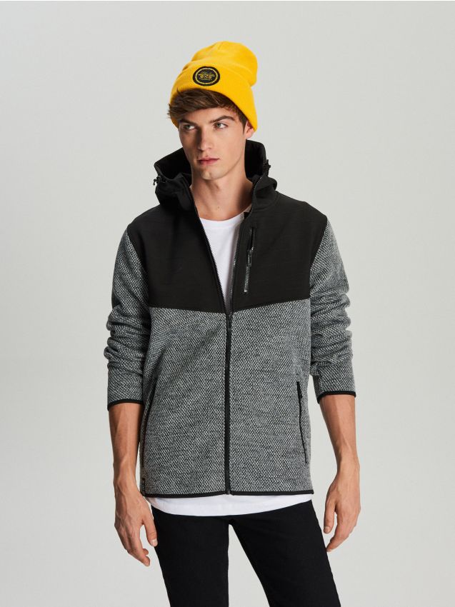 Fleece jacket - black - VB152-99X - CROPP