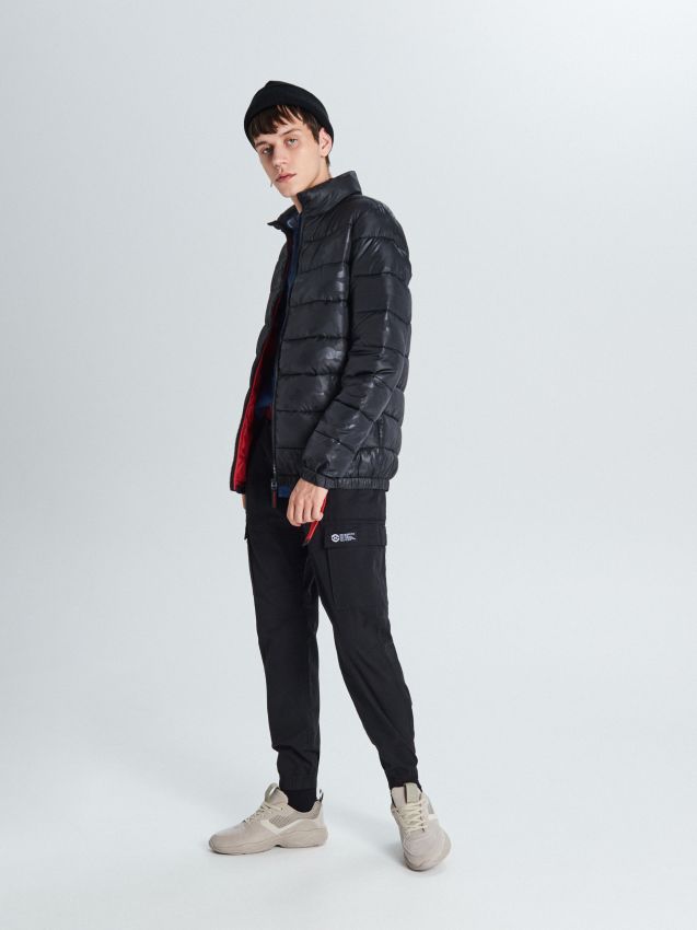 Quilted jacket - black - VB156-99X - CROPP