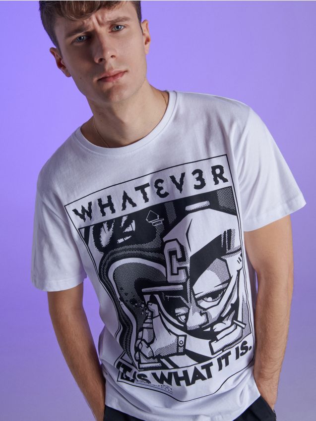 Whatever collection T-shirt - white - VC138-00X - CROPP
