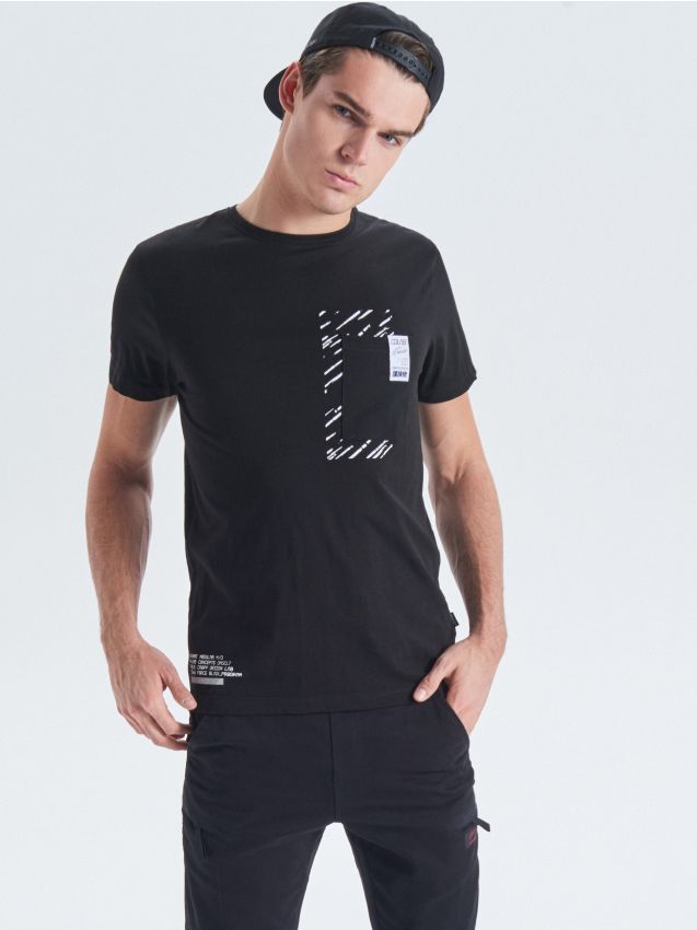 Modular collection T-shirt - black - VJ641-99X - CROPP