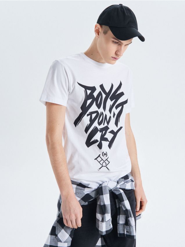 Printed T-shirt - white - VJ830-00X - CROPP