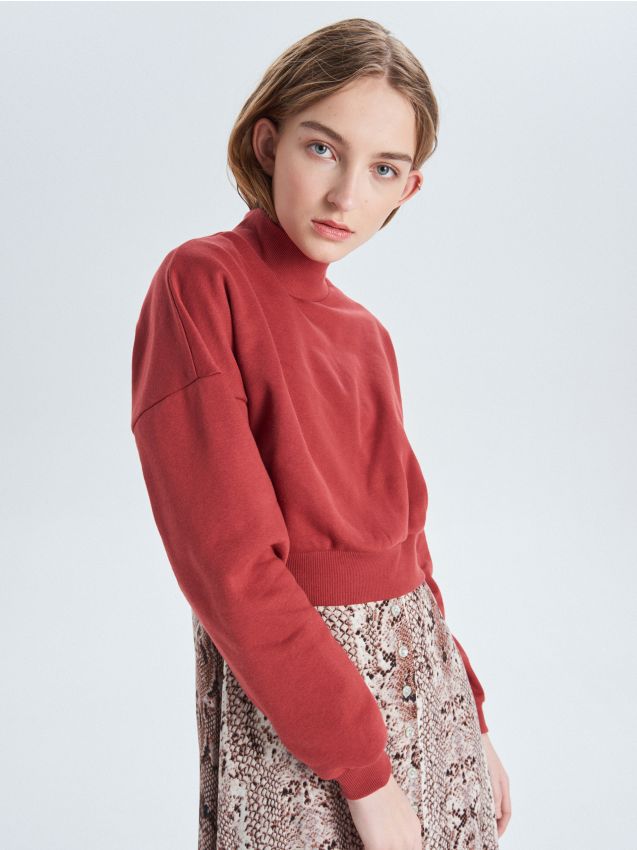 Short sweatshirt - pink - VP007-39X - CROPP