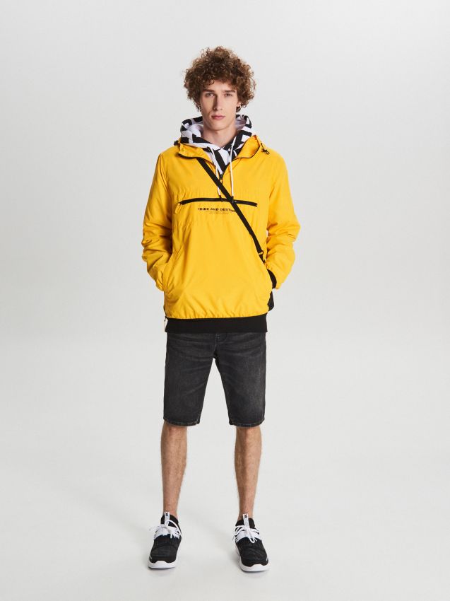 Lightweight hooded anorak - yellow - VW251-11X - CROPP