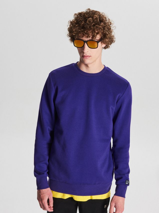 Basic sweatshirt - purple - WB311-45X - CROPP