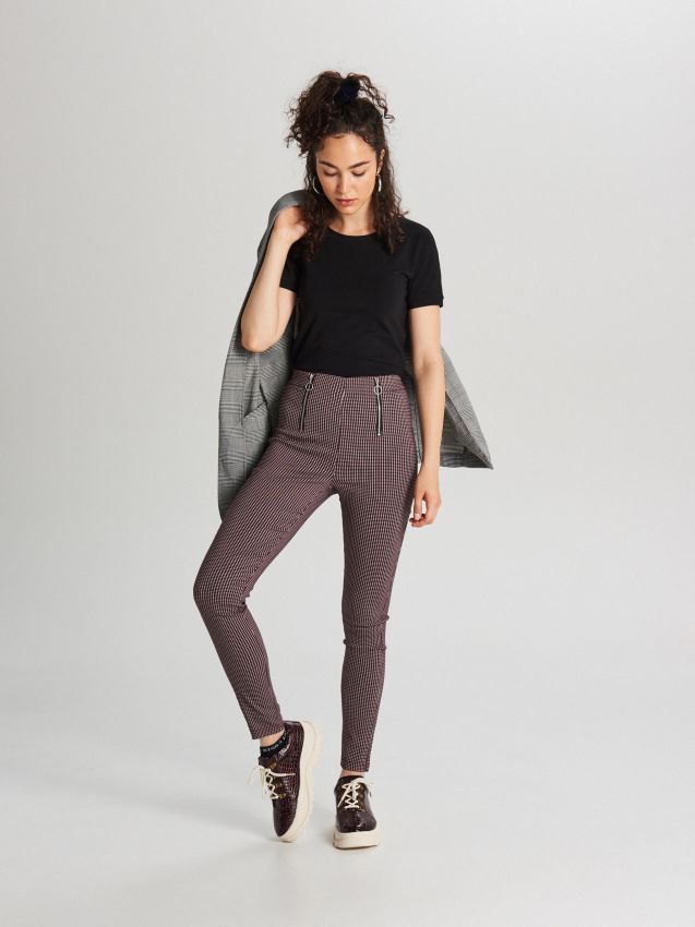 PANTALONI FEMEI - maro - WC049-83X - CROPP