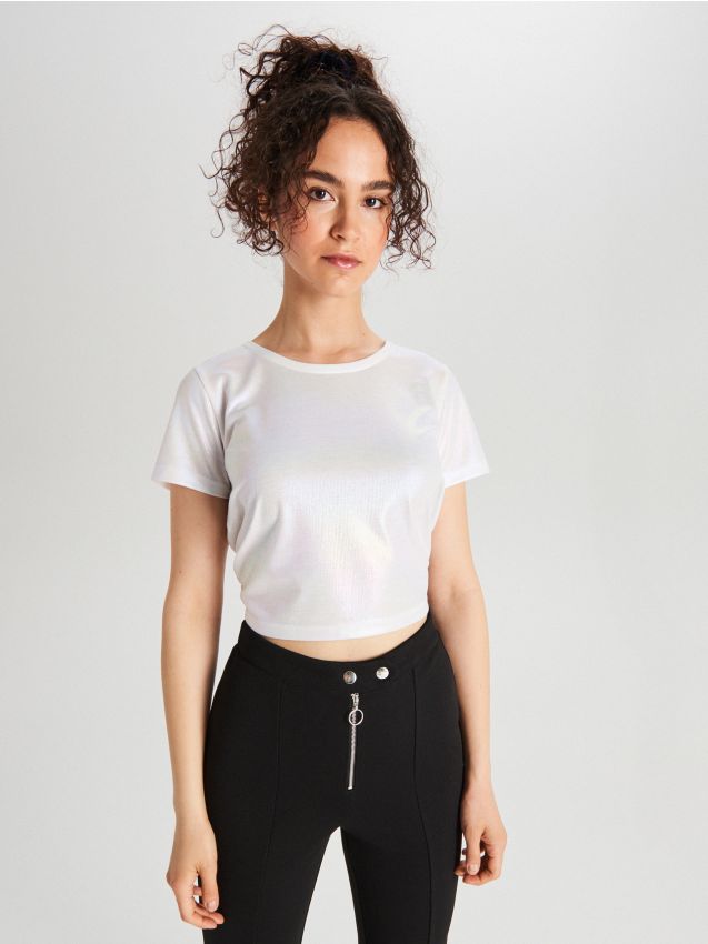 LADIES` BLOUSE - white - WC436-00X - CROPP