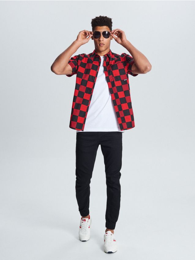 Check shirt - red - WC525-33X - CROPP