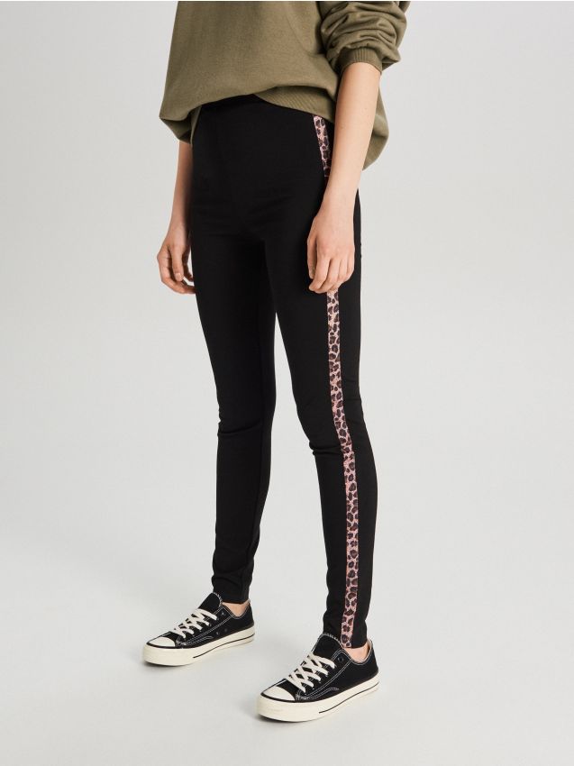 Jeggins cu lampas - bej - WC771-08X - CROPP