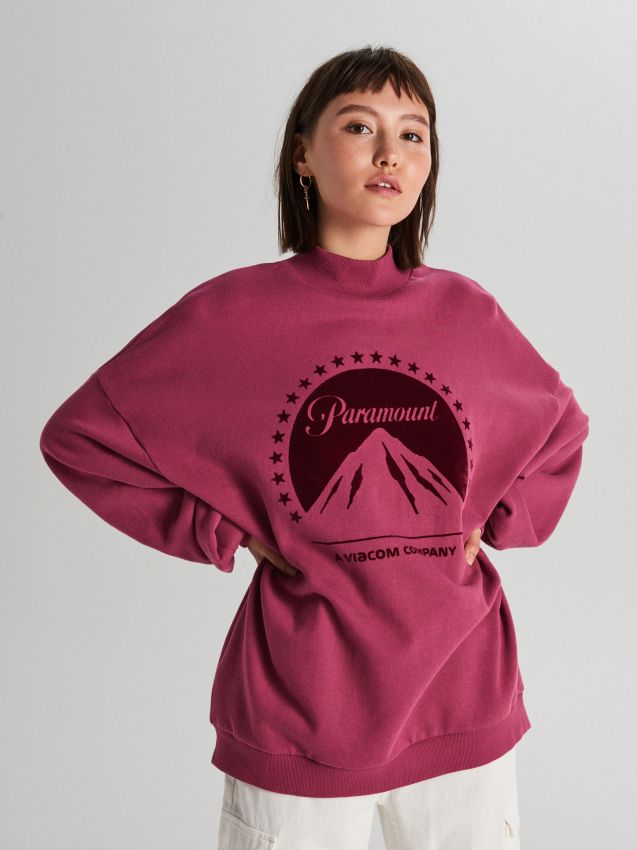 Paramount sweatshirt - pink - WE199-40X - CROPP