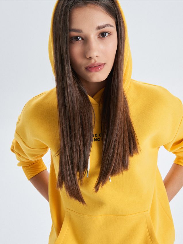 Hoodie - yellow - WE220-11X - CROPP