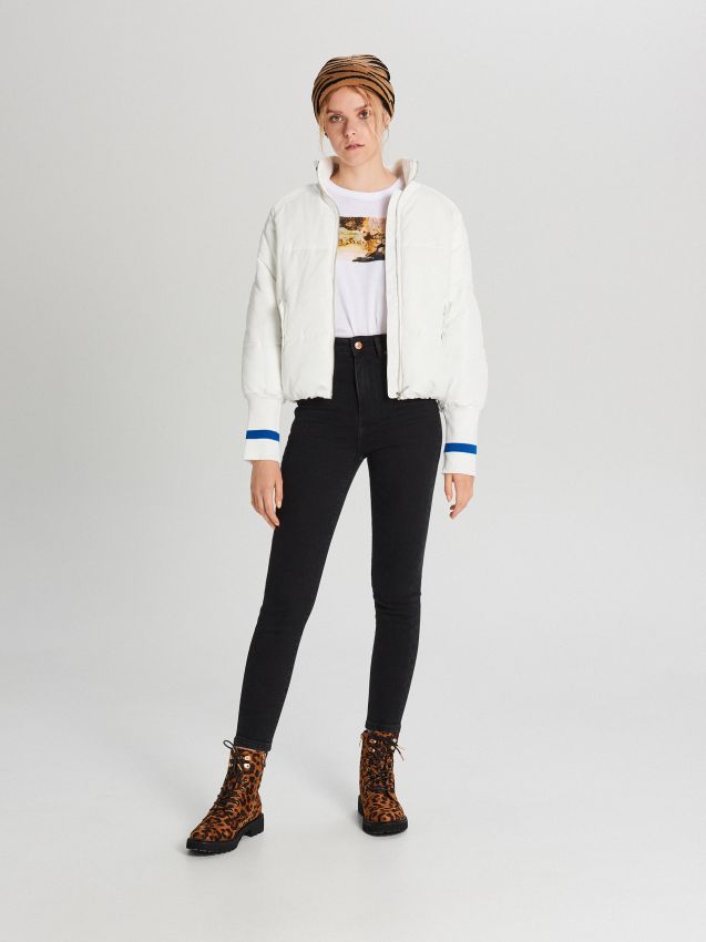 LADIES` JEANS TROUSERS - negru - WI367-99J - CROPP