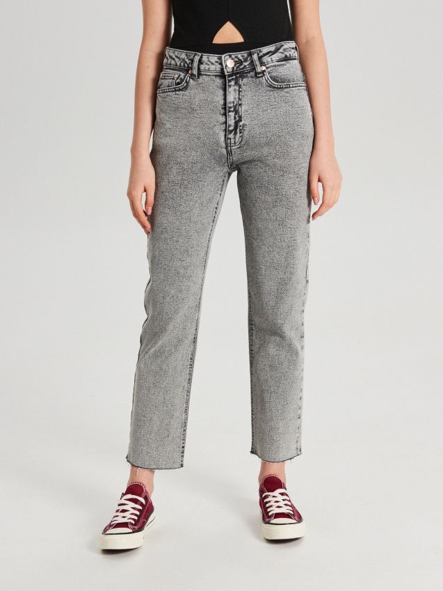 Straight jeans - grey - WI372-09J - CROPP