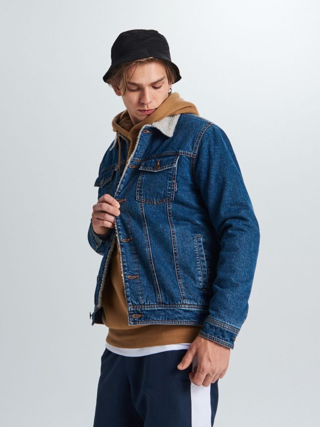 MEN`S JACKET - blue - WM626-50J - CROPP