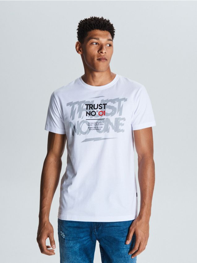 Printed T-shirt - white - WM729-00X - CROPP