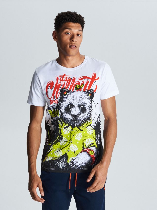 Chillout T-shirt - white - WM738-00X - CROPP