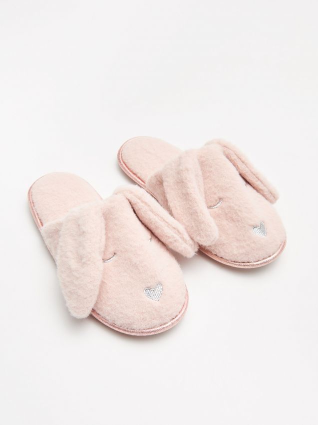 Papuci de casă iepurași - bej - WN370-08X - CROPP