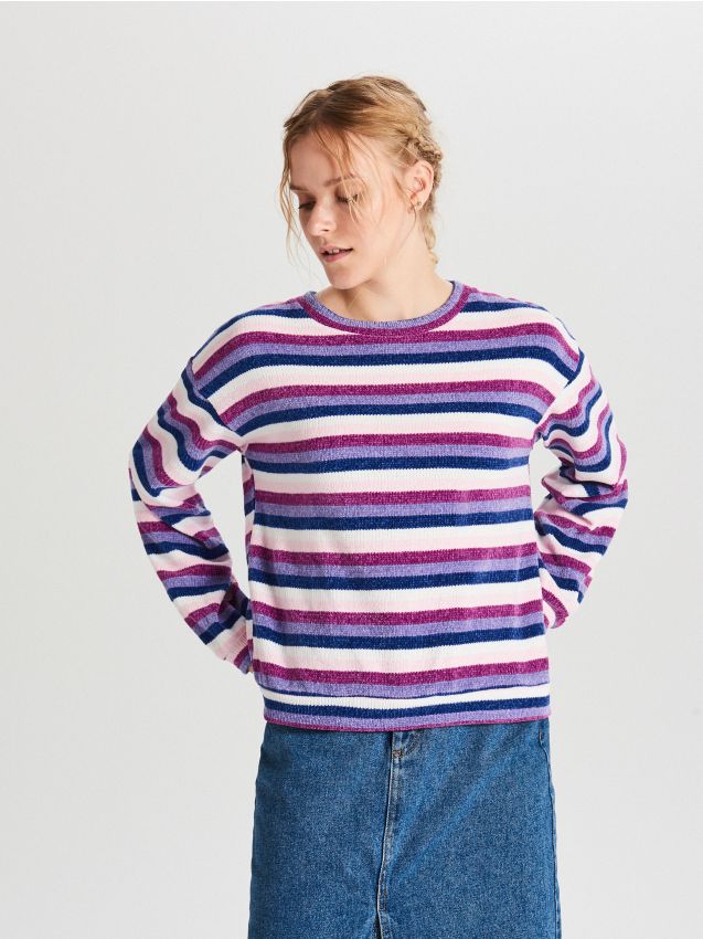 Pulover în dungi - multicolor - WR726-MLC - CROPP