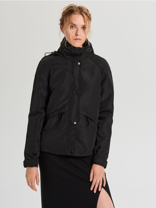 Hooded jacket - black - WS150-99X - CROPP