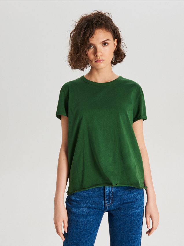 Basic top - green - WS802-79X - CROPP