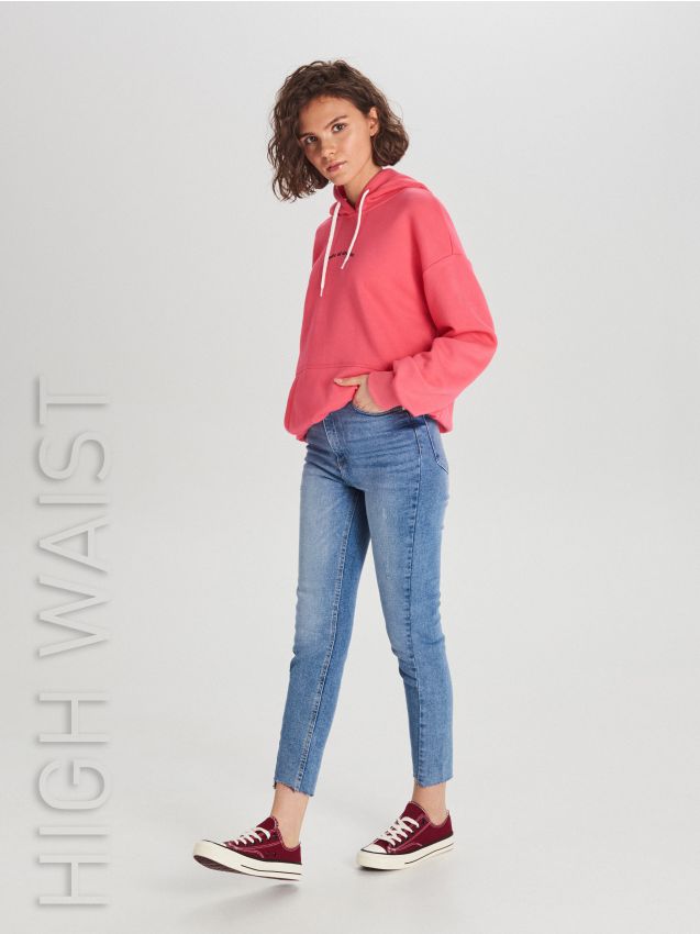 High waist jeans - blue - WT526-50J - CROPP