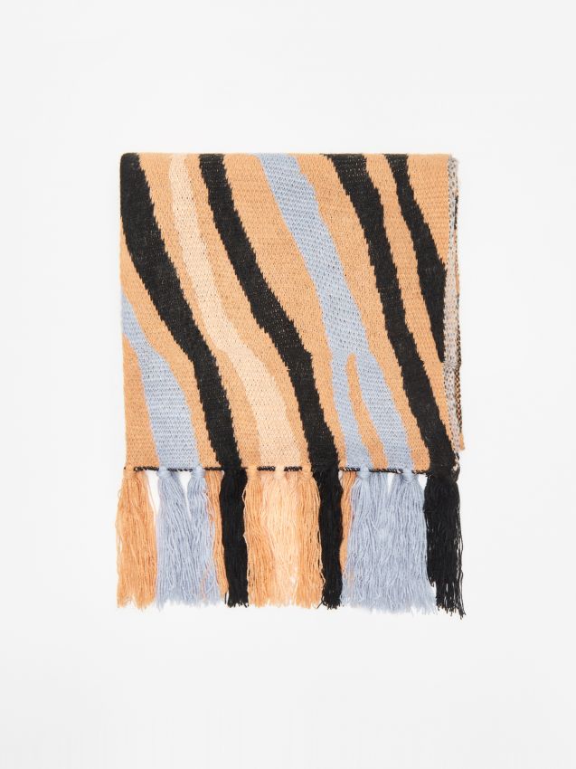 Fular cu model - bej - WZ856-08X - CROPP