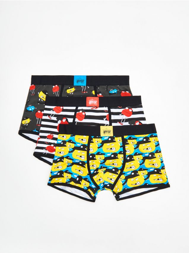 Boxers with all over print 3 pack - red - XC826-33X - CROPP
