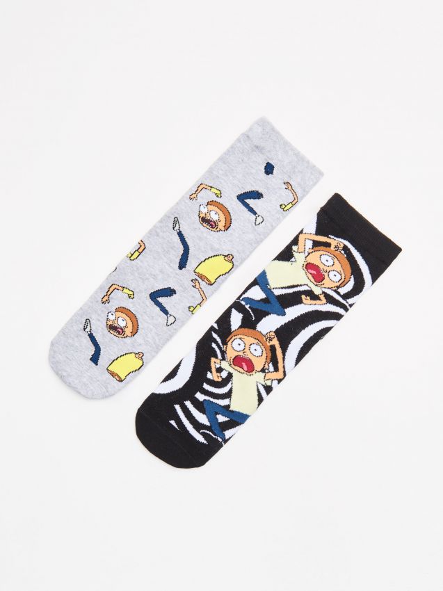 Rick and Morty socks 2 pack - black - XE794-99X - CROPP