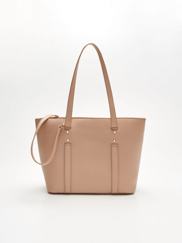 Shopper bag - beige - XJ265-08X - CROPP