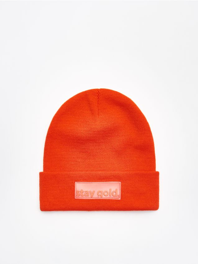 Șapcă cu emblemă - portocaliu - XK185-22X - CROPP