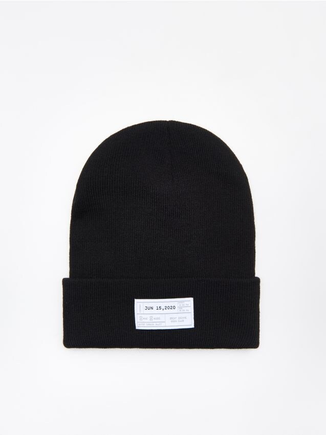 Șapcă cu emblemă - negru - XK193-99X - CROPP