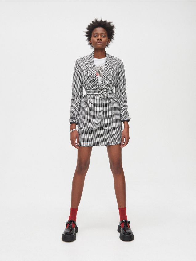 Sacou cu un rând de nasturi - multicolor - XL578-MLC - CROPP