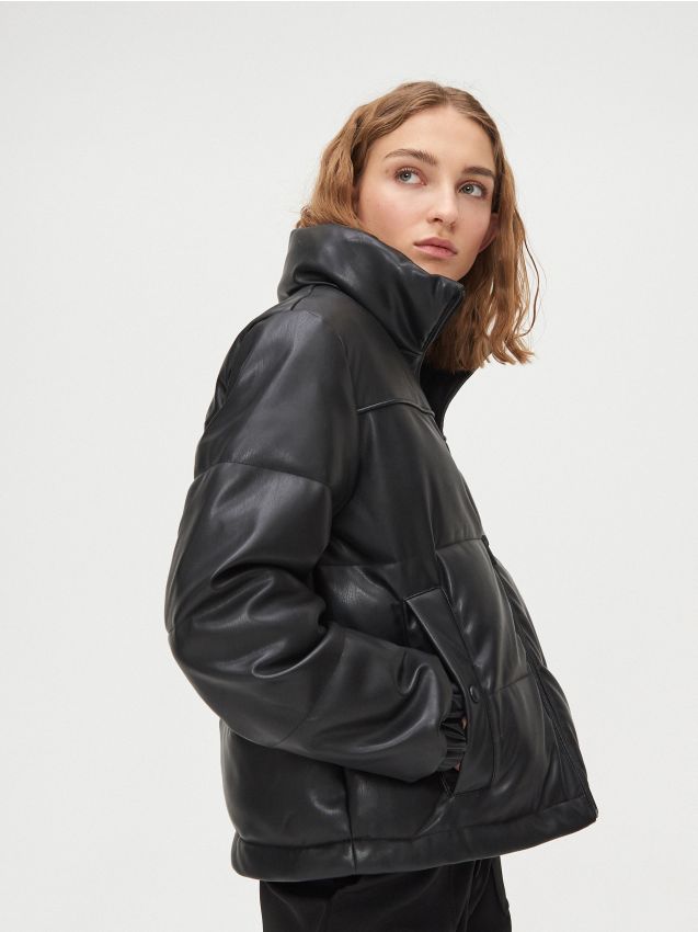 Black down-filled jacket - black - XL602-99X - CROPP