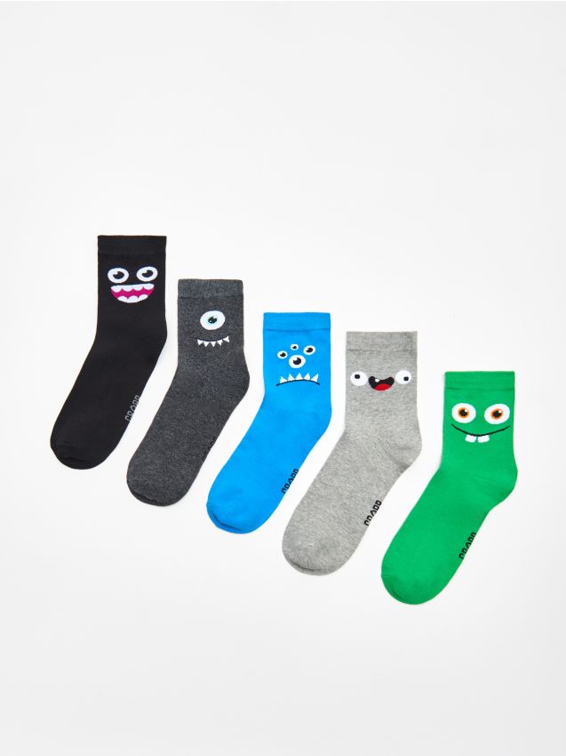 5 pack șosete - GRI - XM337-90X - CROPP