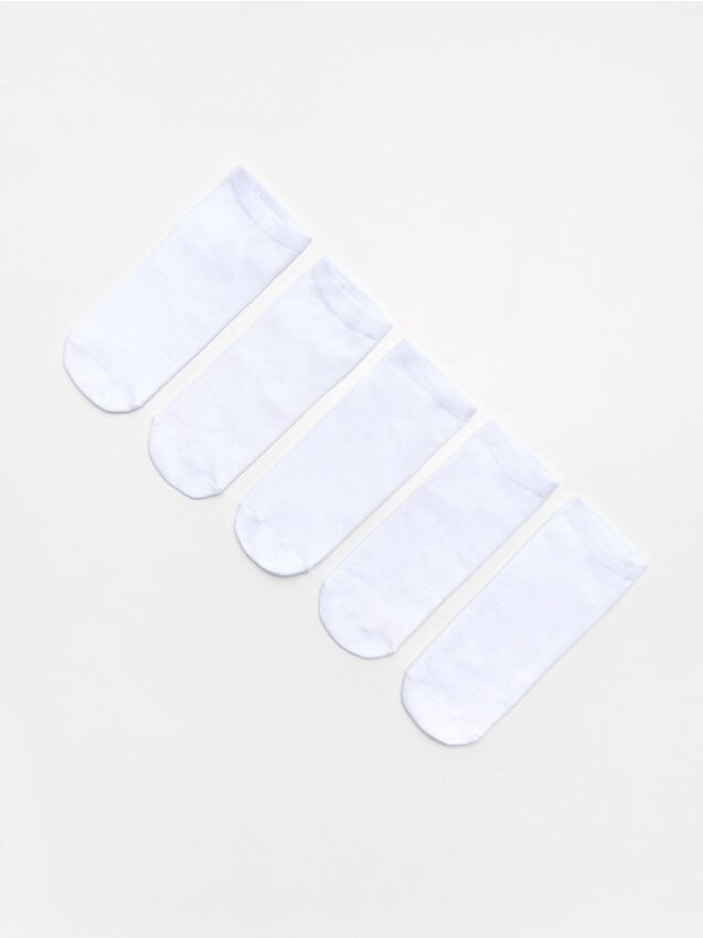 5-pack of ankle socks - white - XM348-00X - CROPP