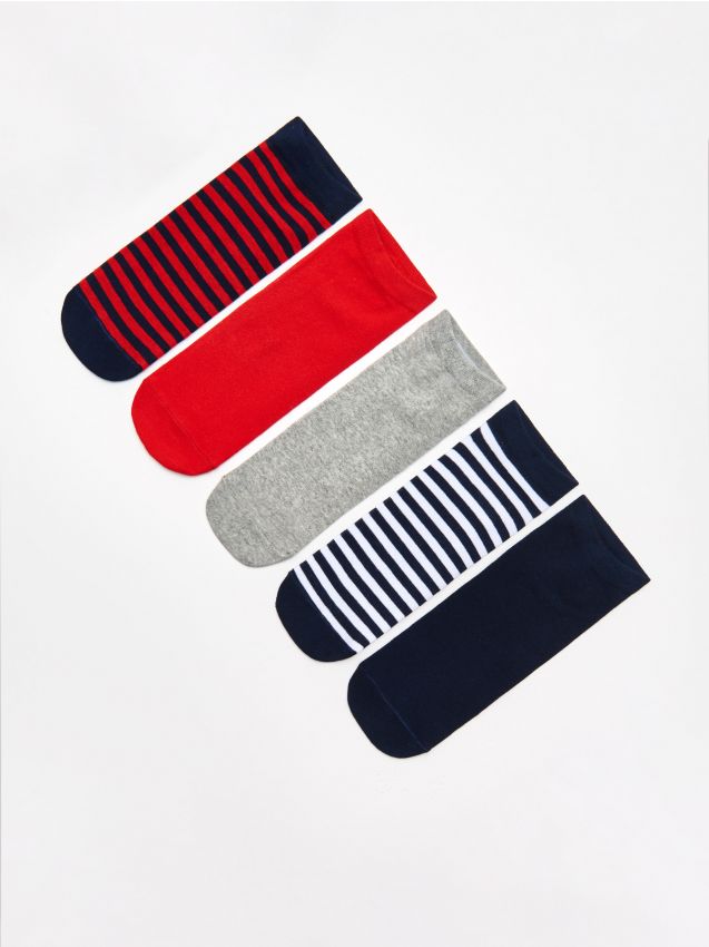 5 pack șosete scurte - bleumarin - XM348-59X - CROPP