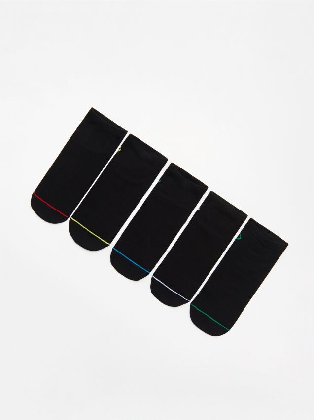 5-pack of ankle socks - black - XM348-99M - CROPP