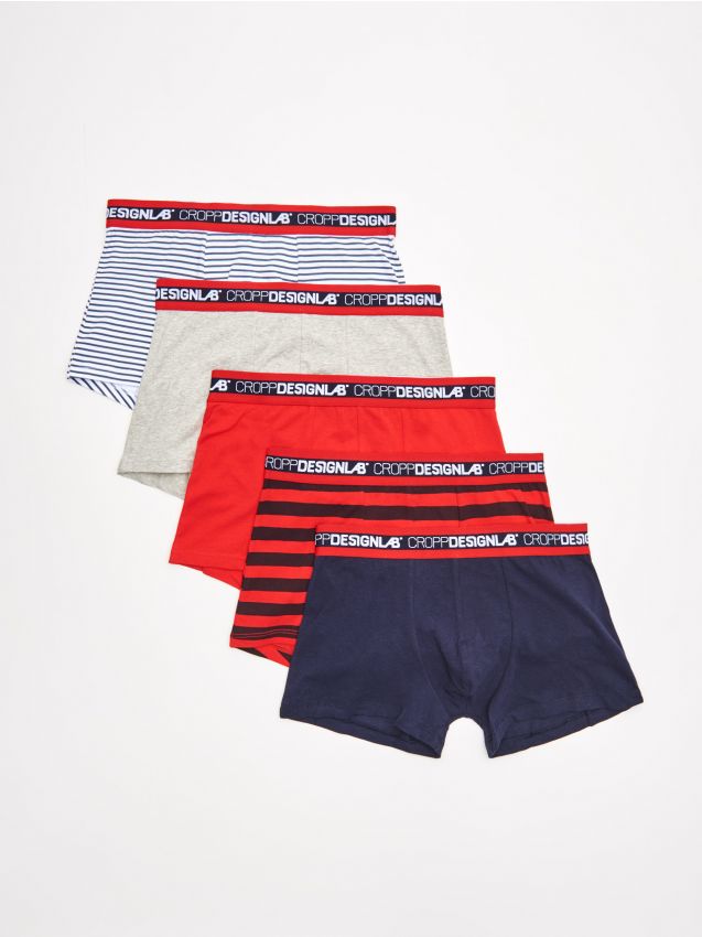 5-pack of boxer shorts - navy - XM353-59X - CROPP