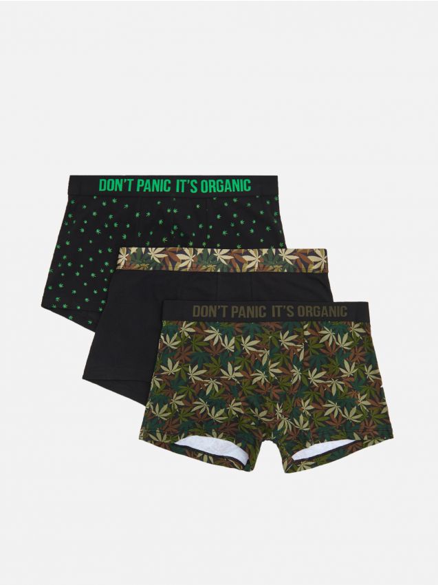 3 pack boxer shorts - green - XM359-76X - CROPP