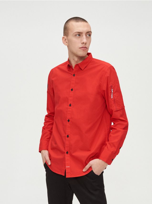 Cămașă Nasa - roșu - XR114-33X - CROPP