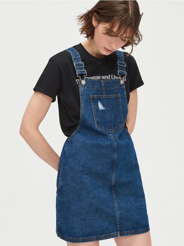 Dungaree skirt - blue - XV915-55J - CROPP