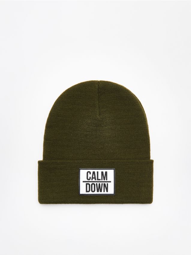 Hat with patch - green - XW660-87X - CROPP