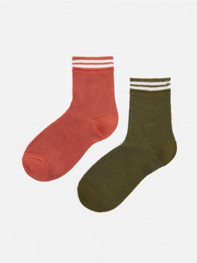 Set 2 perechi de ciorapi - mov - XW933-34X - CROPP