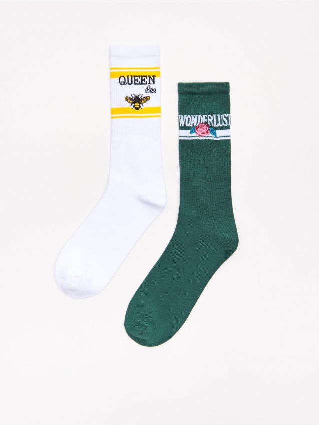 Long socks 2 pack - black - XW948-99X - CROPP