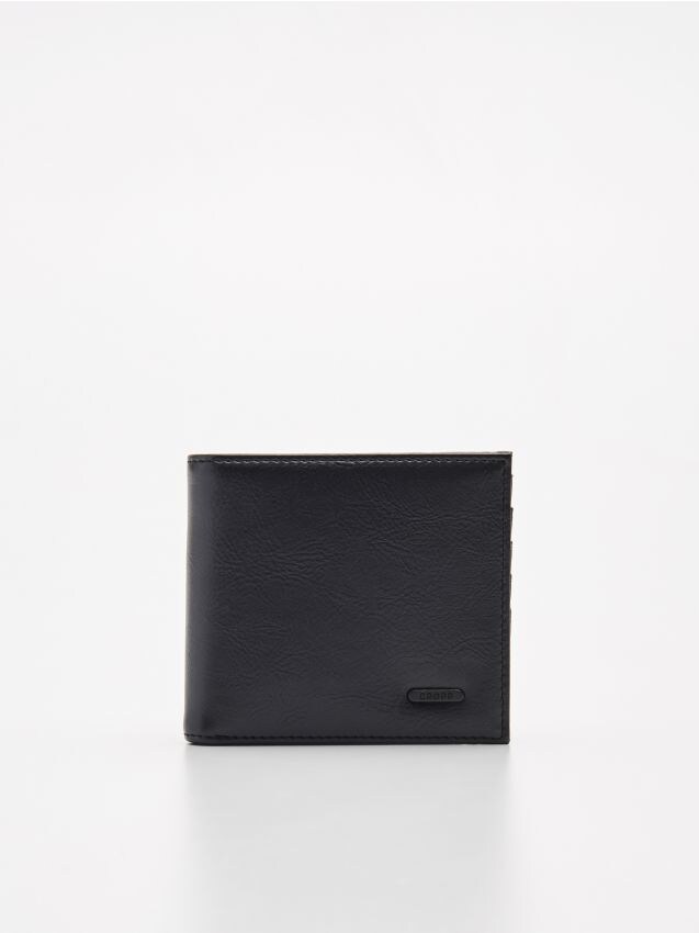 Portofel din imitație de piele - negru - XY865-99X - CROPP