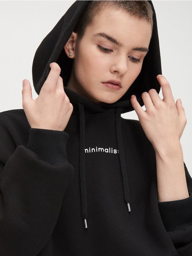 Hoodie - black - YB788-99X - CROPP