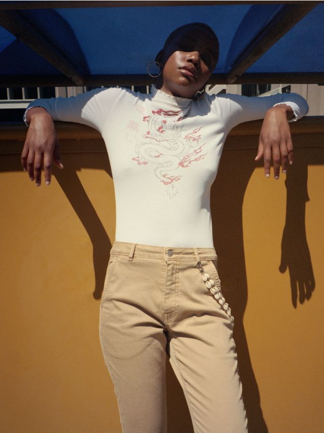 Long sleeve shirt - white - YC591-00X - CROPP