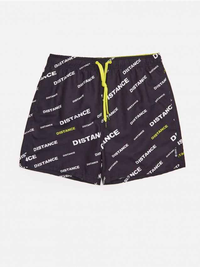 Șort de baie cu imprimeu - negru - YE010-99X - CROPP