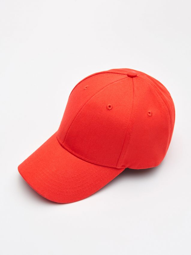 Șapcă de baseball cu text - roșu - YE643-29X - CROPP